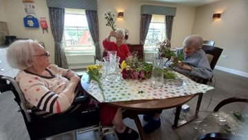 The Resident florists of Millbrook care home
